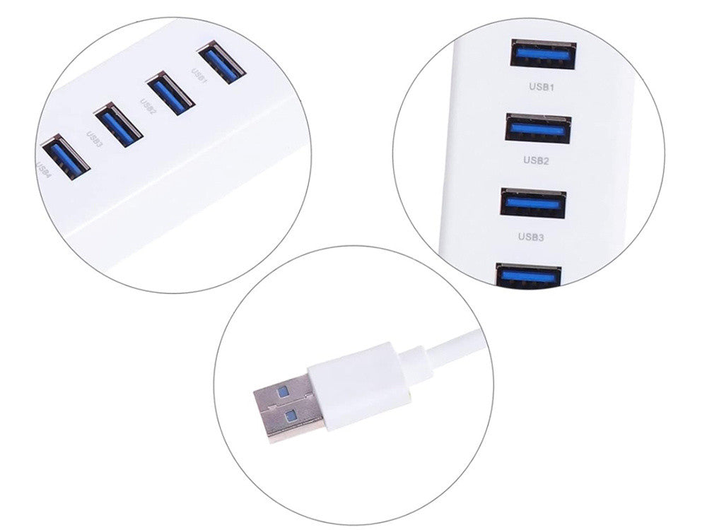 Hub USB Branco 30CM