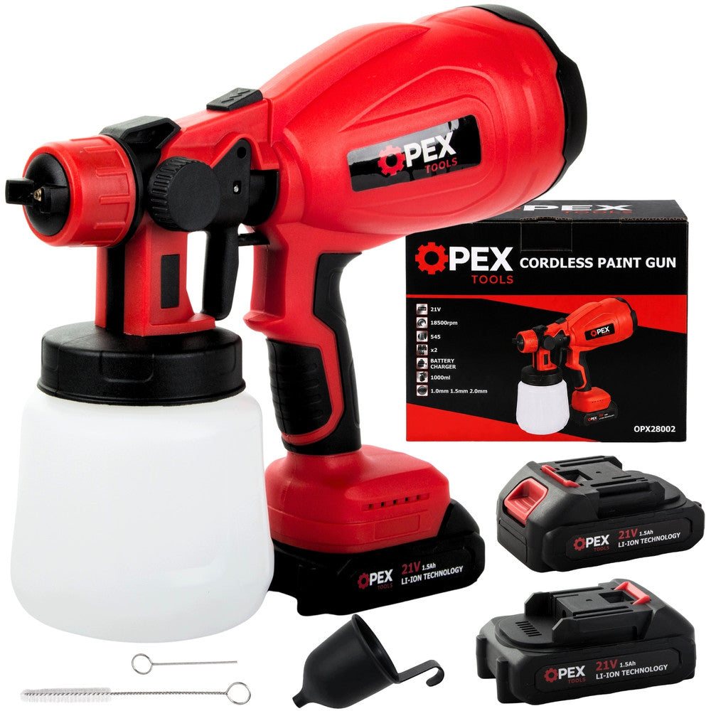 Pistola de Pintura Sem Fio 21V com Sistema de Pulverização