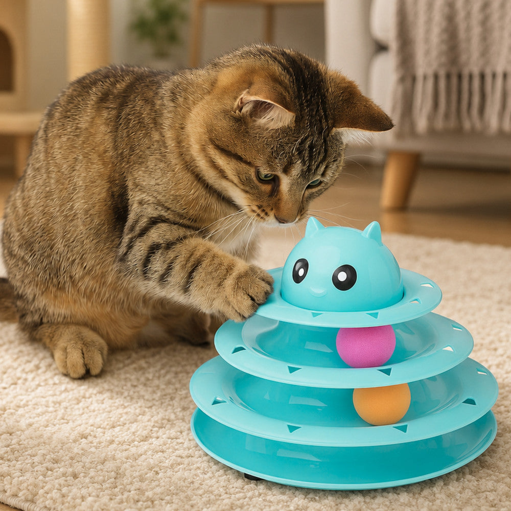 BRINQUEDO PARA GATO 3 NÍVEIS