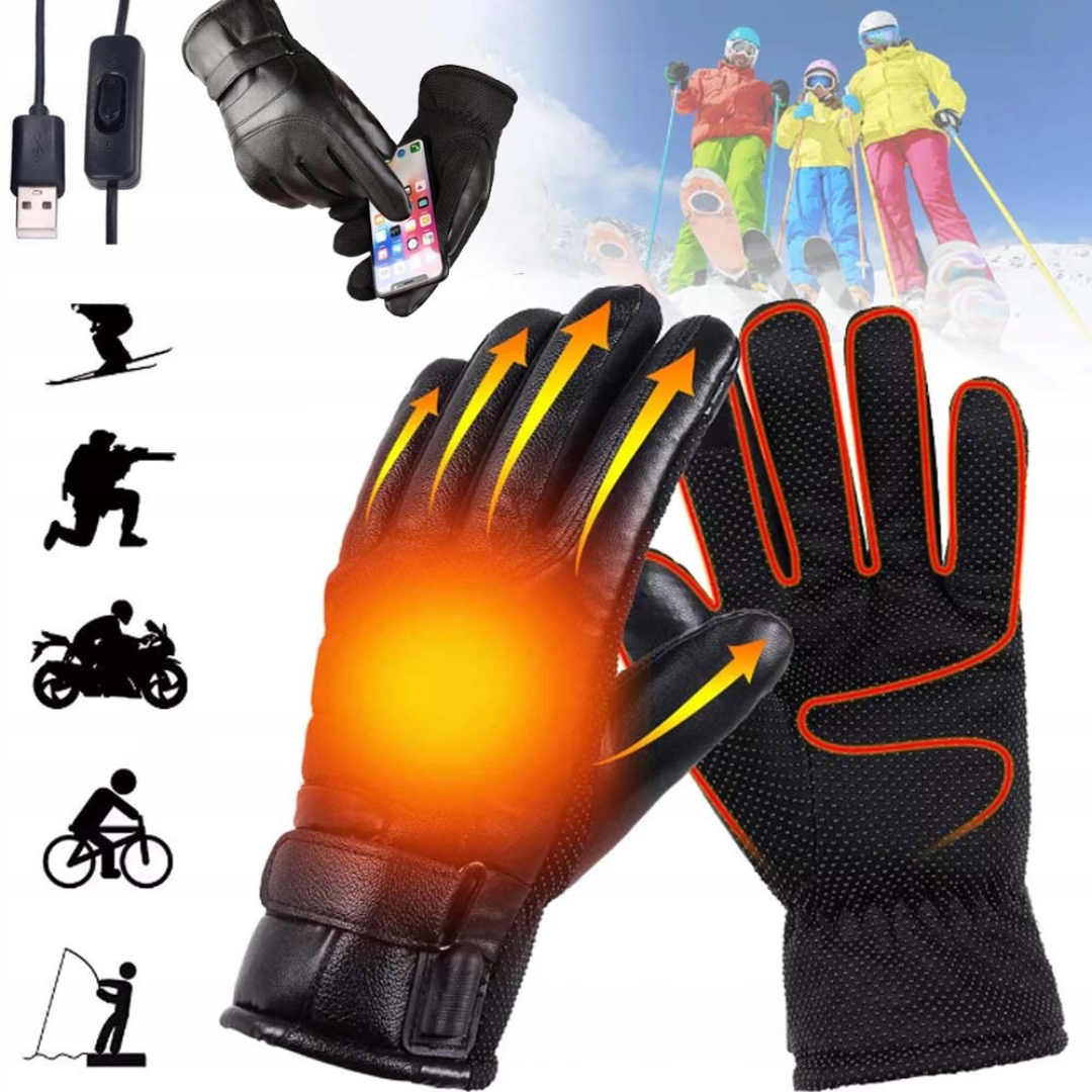 Luvas aquecidas USB