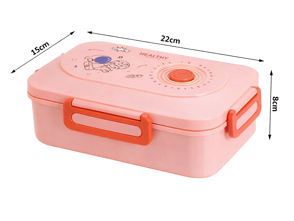 Recipiente para Lanche Rosa 1,5L