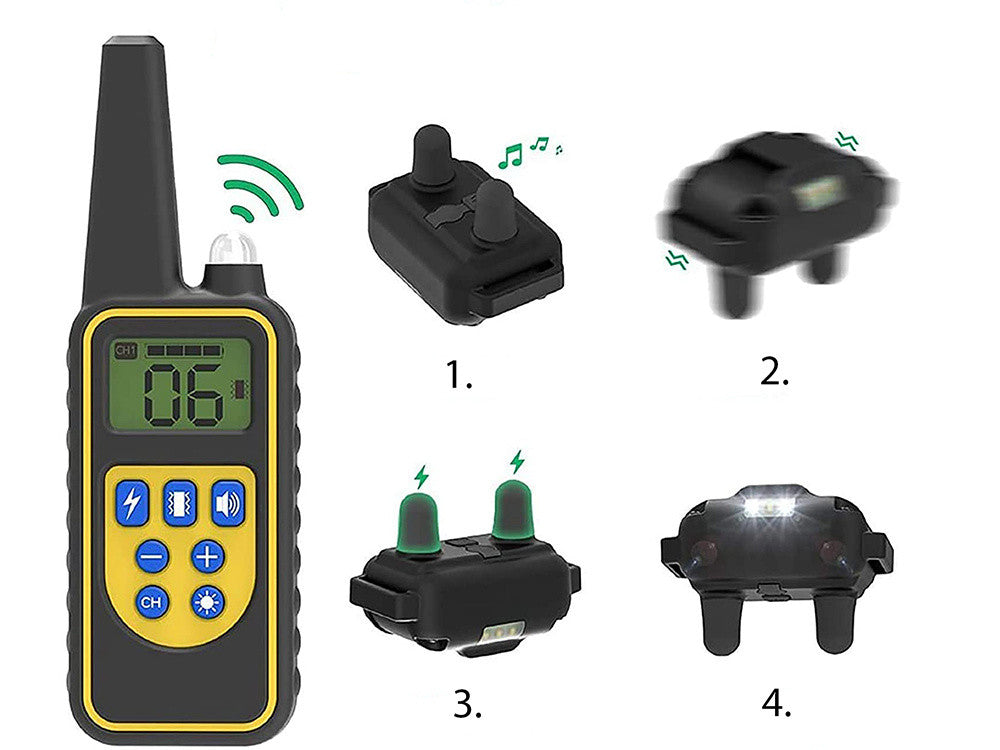 Colar de Treinamento para Pets com Controle Remoto Digital