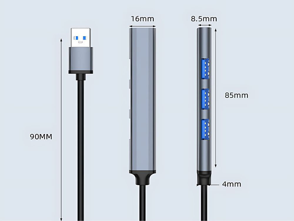 Adaptador Hub 4 em 1