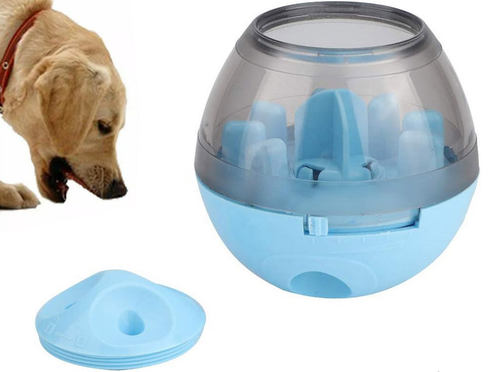 Bola interativa para cachorro azul