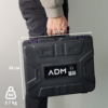 Aparafusadora sem fio ADM + duas baterias de 12V, conjunto com 77 peças