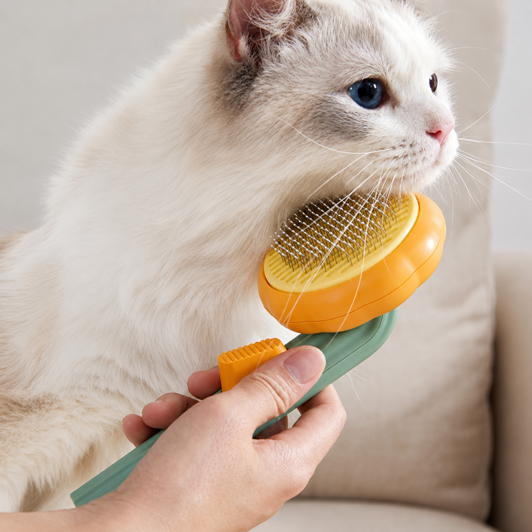 Escova de Higiene Autolimpante para Animais de Estimação