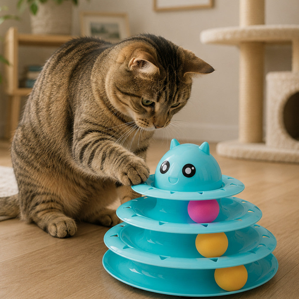 BRINQUEDO PARA GATO 3 NÍVEIS