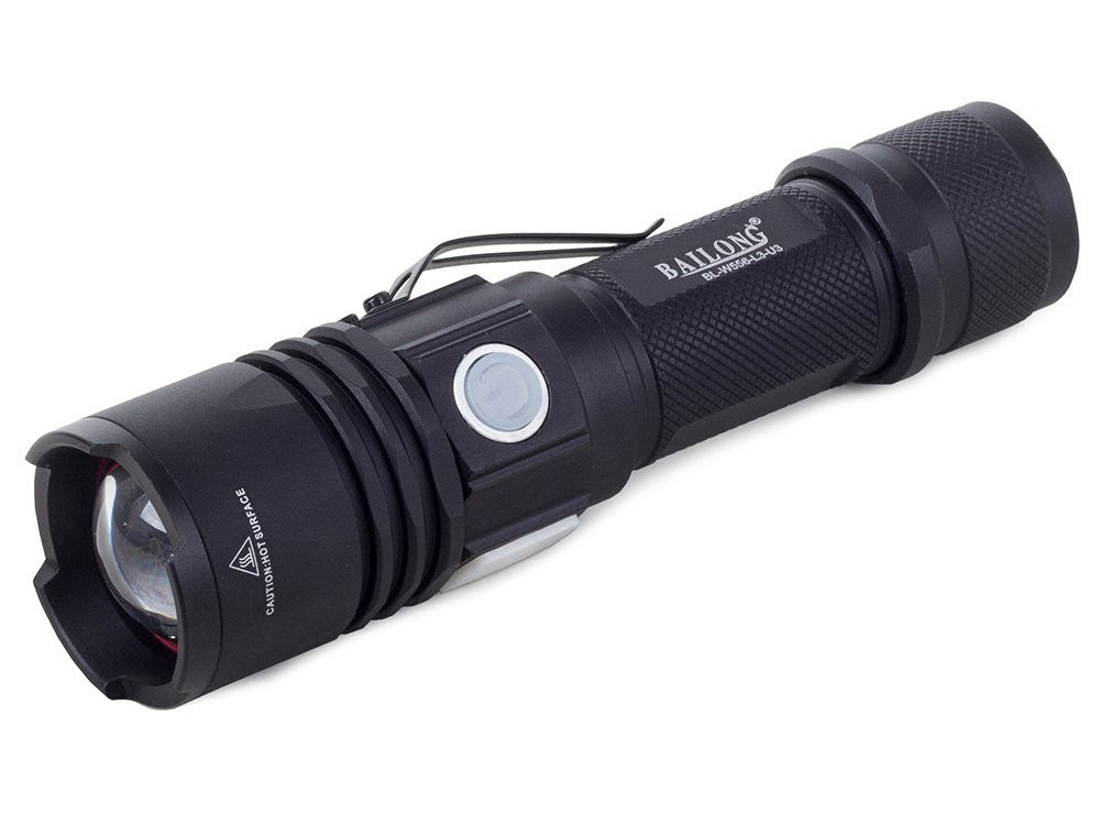 Lanterna Tática Militar Bailong W556 com LED CREE XM-L3-U3