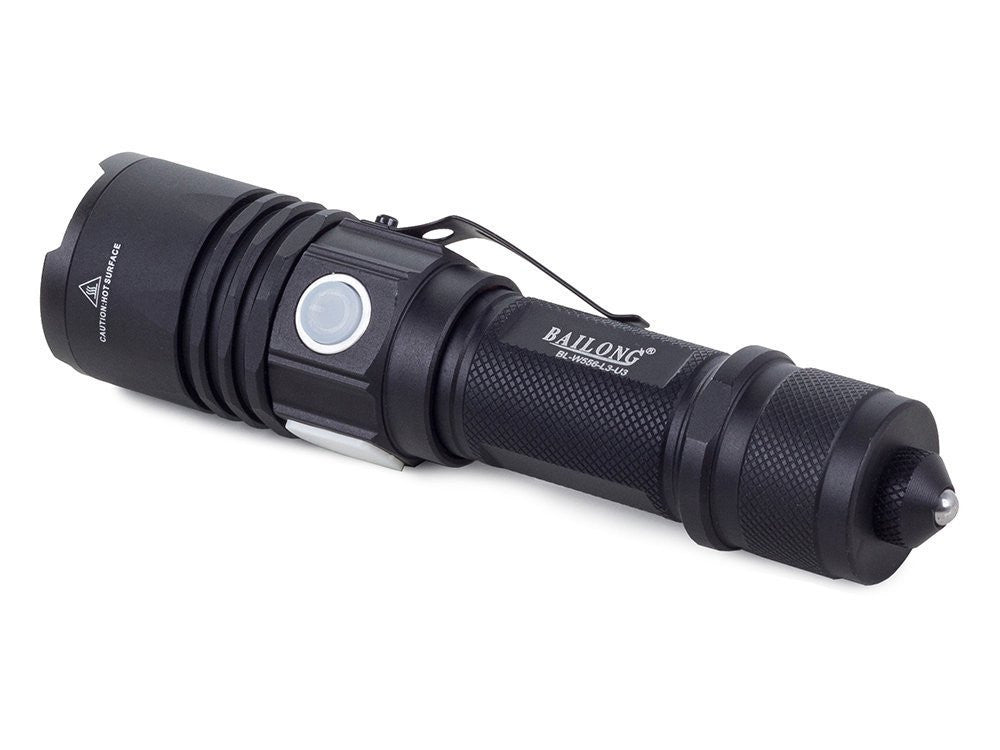 Lanterna Tática Militar Bailong W556 com LED CREE XM-L3-U3
