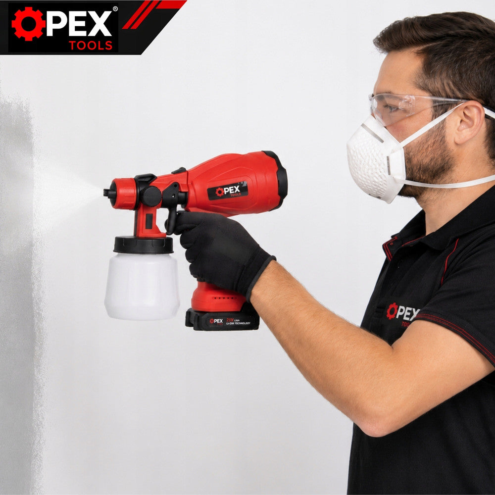 Pistola de Pintura Sem Fio 21V com Sistema de Pulverização