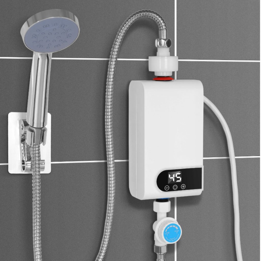Aquecedor de água elétrico instantâneo – 3500 W | Visor digital,