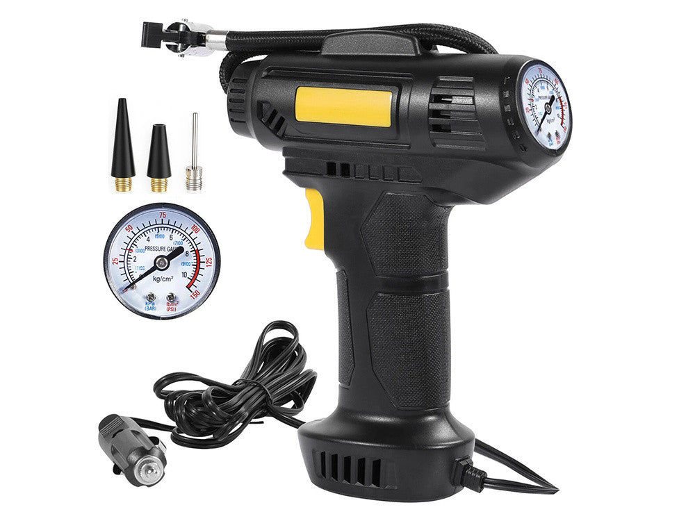 Compressor de Ar 12V para Pneus de Carro com LED - Pressão de 150 PSI / 10 BAR