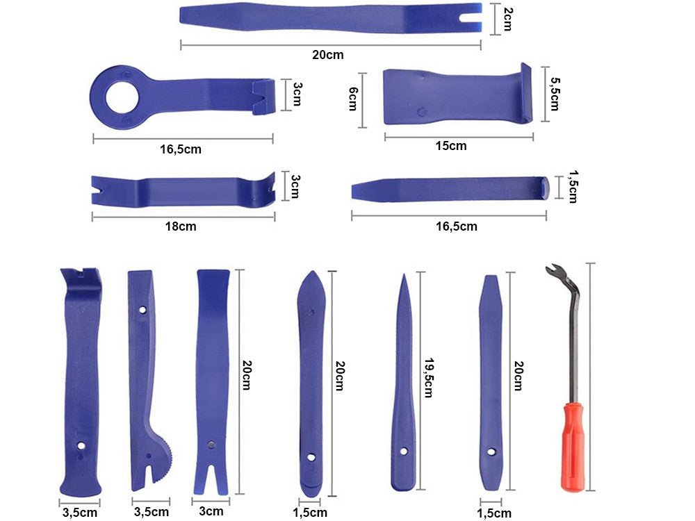Conjunto de Ferramentas para Estofamento - 11 Peças