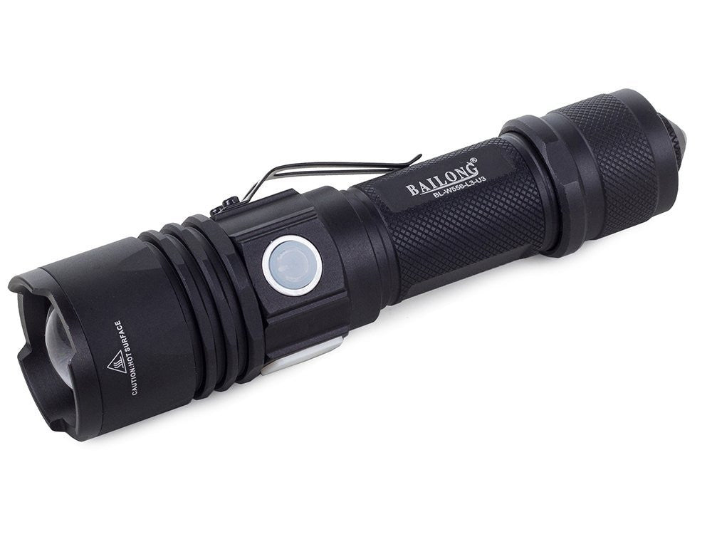 Lanterna Tática Militar Bailong W556 com LED CREE XM-L3-U3
