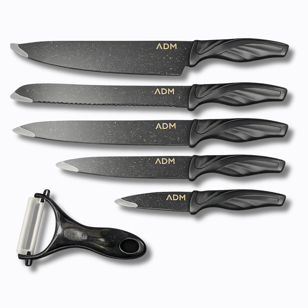 Conjunto de 6 facas de cozinha em cerâmica