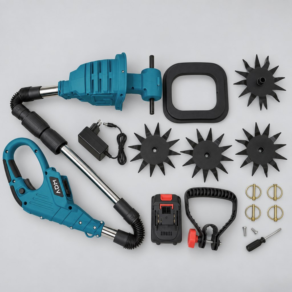 ADM Foldable Battery Powered Garden Tiller