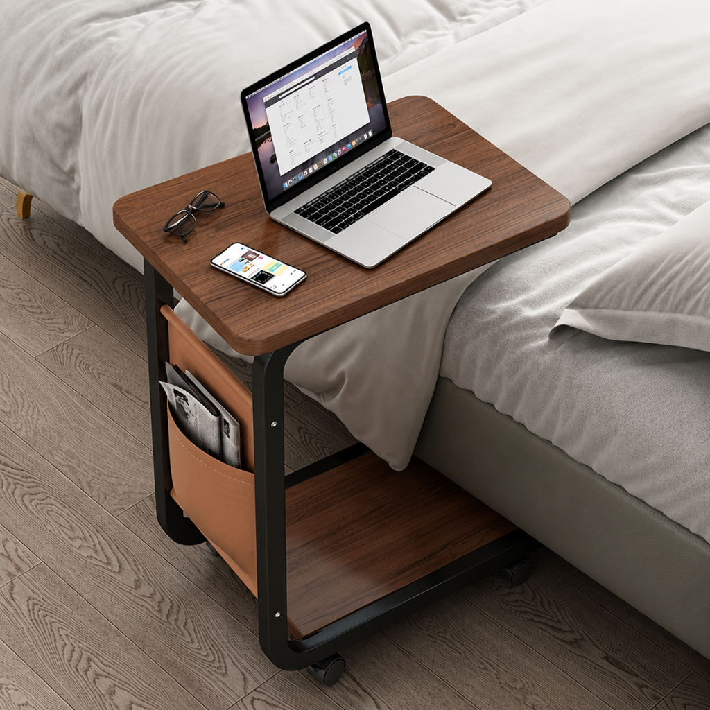 Mesa lateral para sofá Mobile com bolso de armazenamento, SKU: 7083