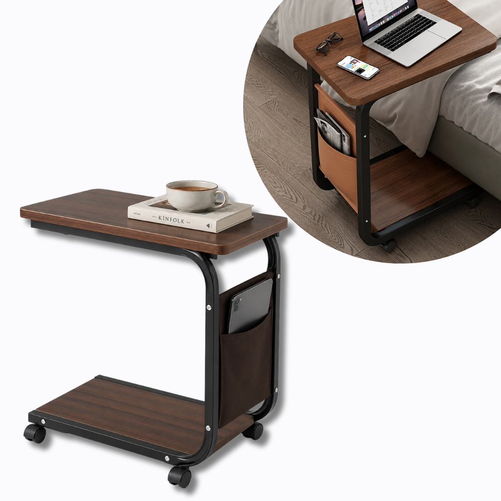 Mesa lateral para sofá Mobile com bolso de armazenamento, SKU: 7083