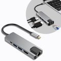 Hub USB-C 5 em 1 com Adaptador Multiportas HDMI 4K