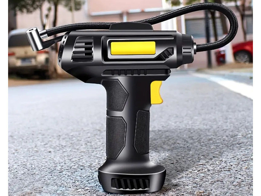 Compressor de Ar 12V para Pneus de Carro com LED - Pressão de 150 PSI / 10 BAR