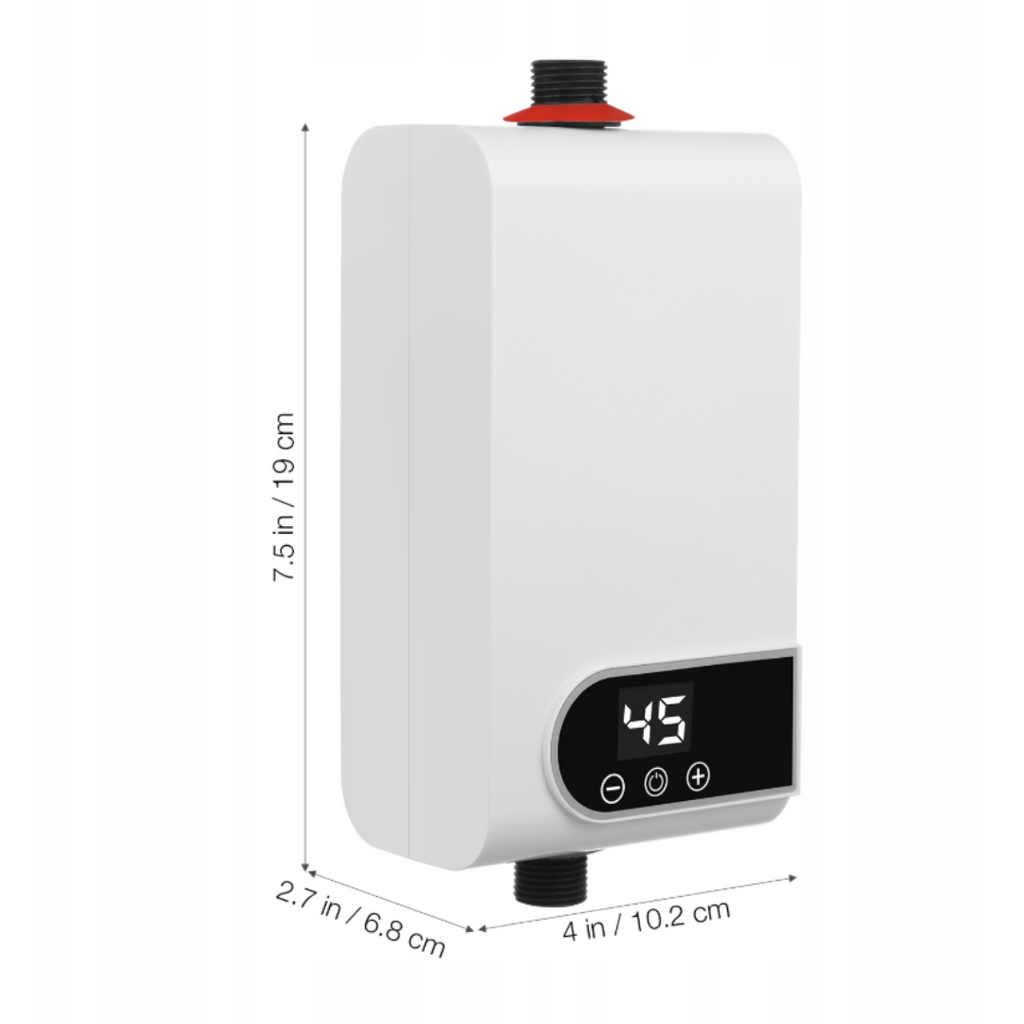 Aquecedor de água elétrico instantâneo – 3500 W | Visor digital,