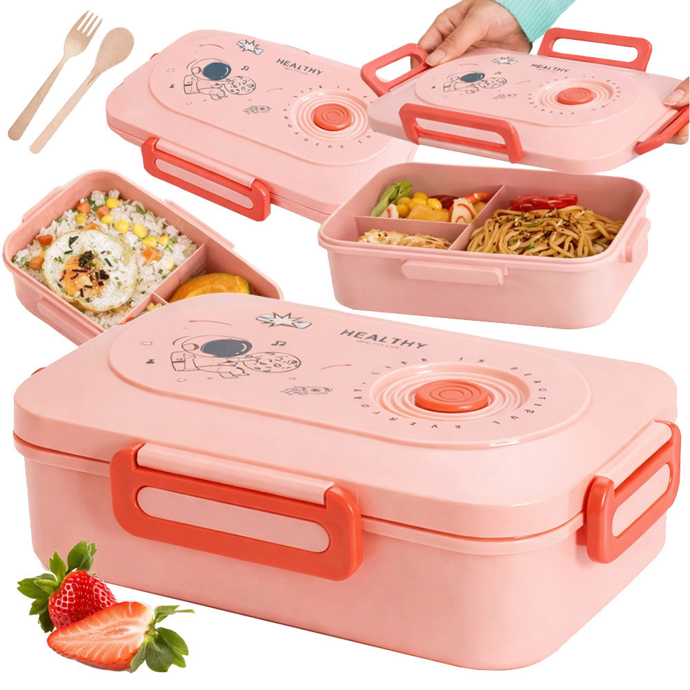 Recipiente para Lanche Rosa 1,5L