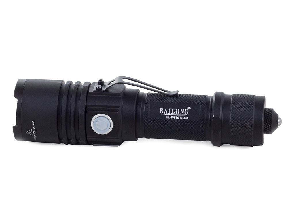 Lanterna Tática Militar Bailong W556 com LED CREE XM-L3-U3