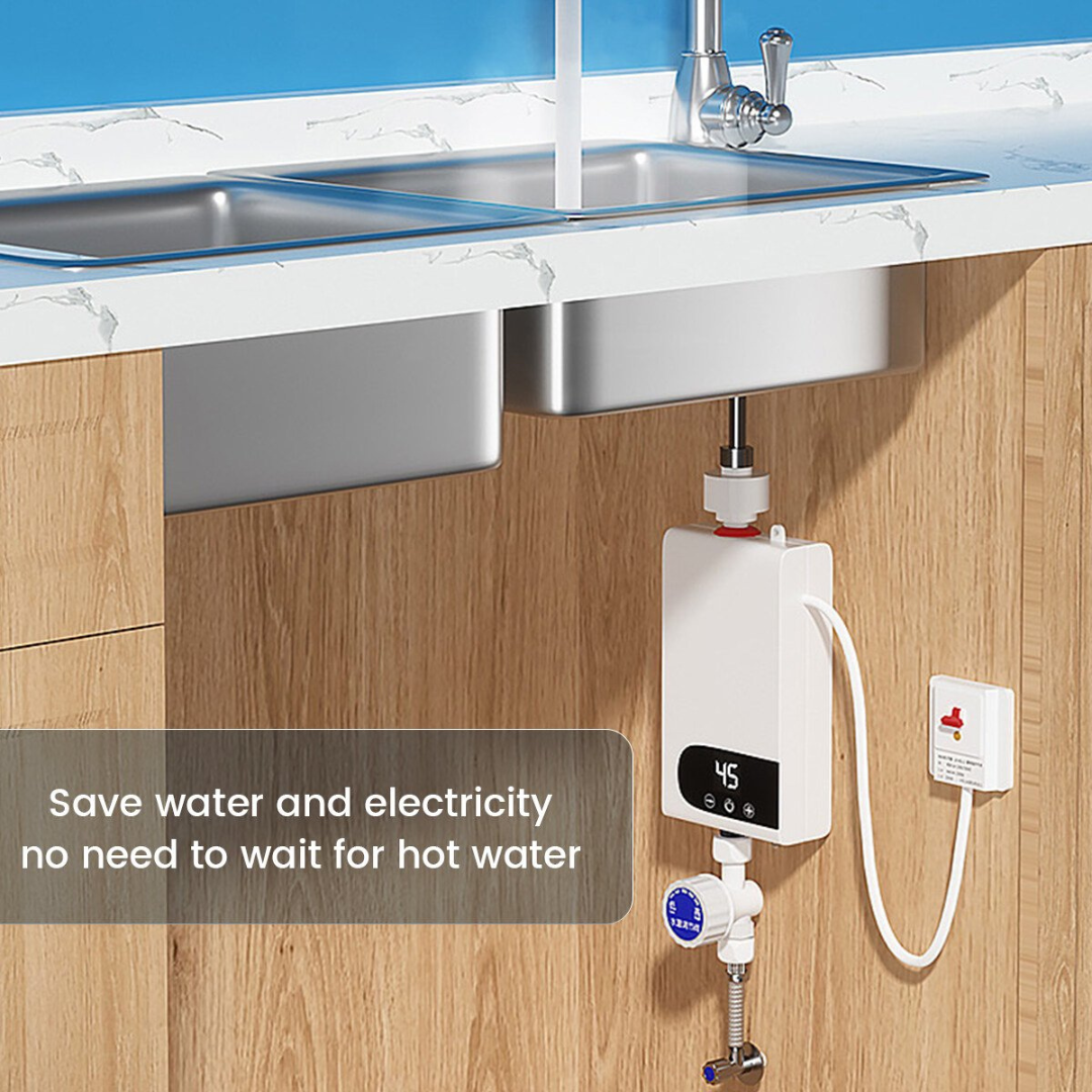 Aquecedor de água elétrico instantâneo – 3500 W | Visor digital,