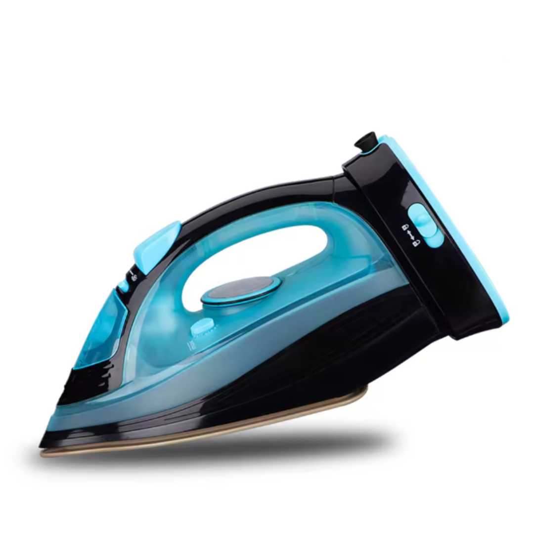 Ferro a vapor elétrico sem fio 2400W com base de cerâmica - Cores variadas