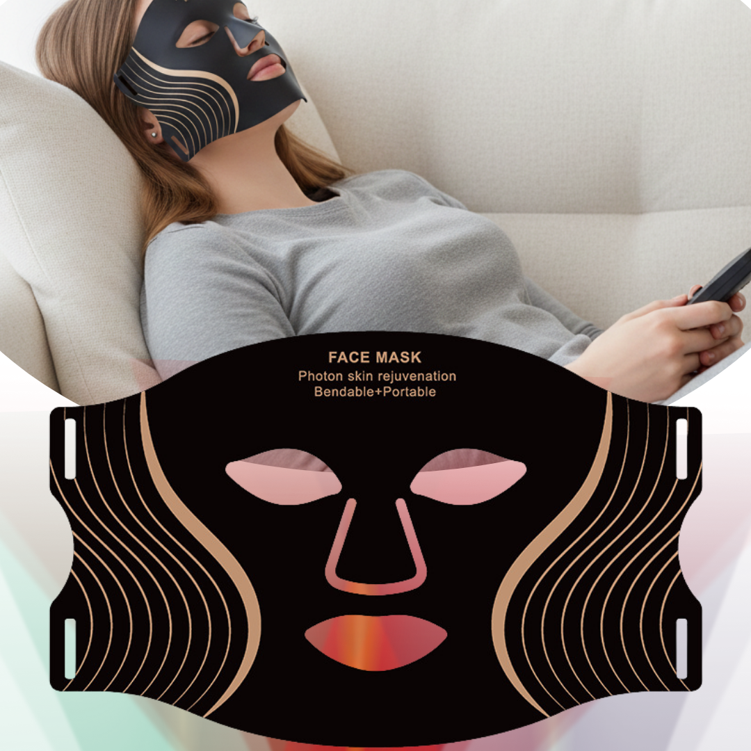 Máscara facial profissional com LED de 7 cores