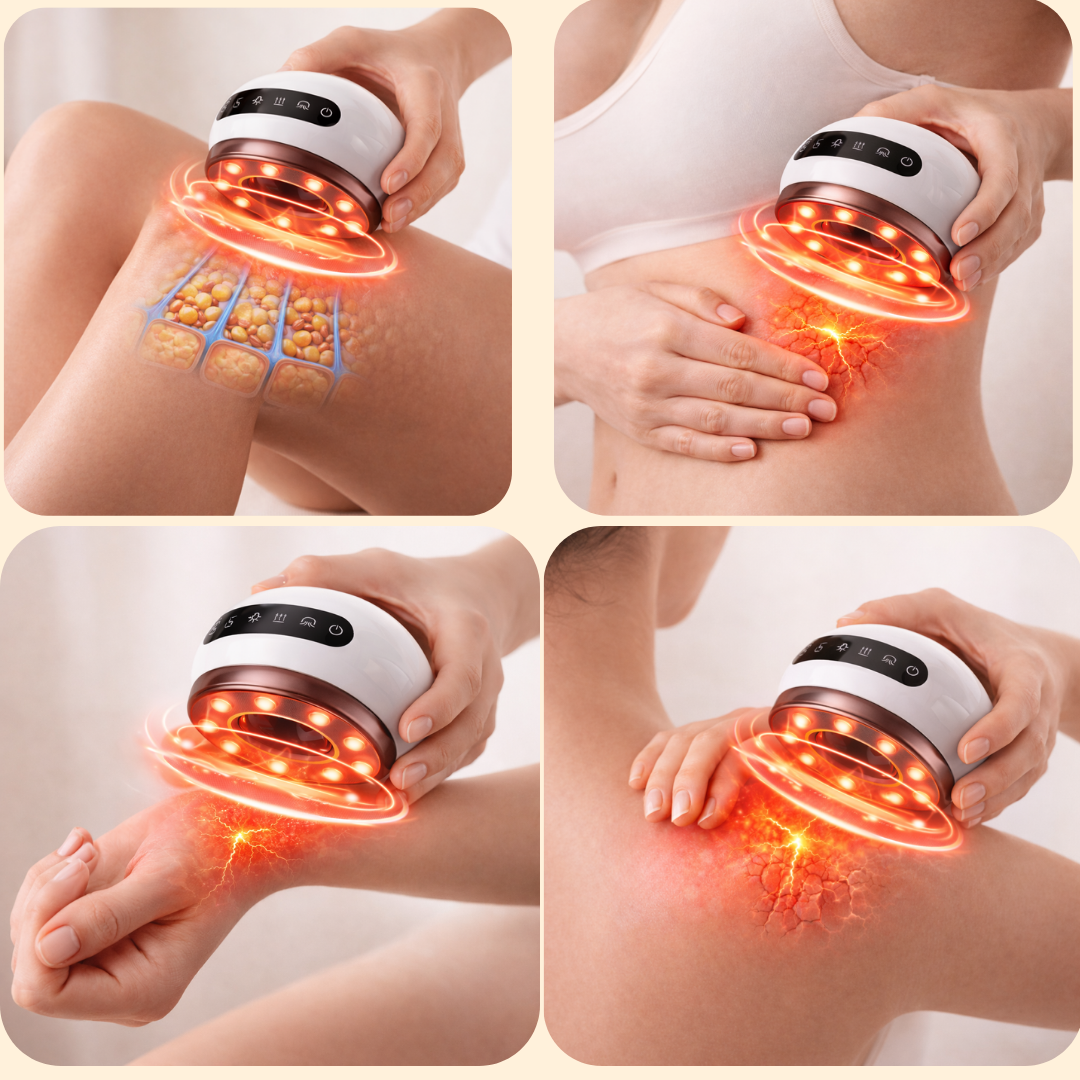 Massageador anticelulite com terapia de luz vermelha