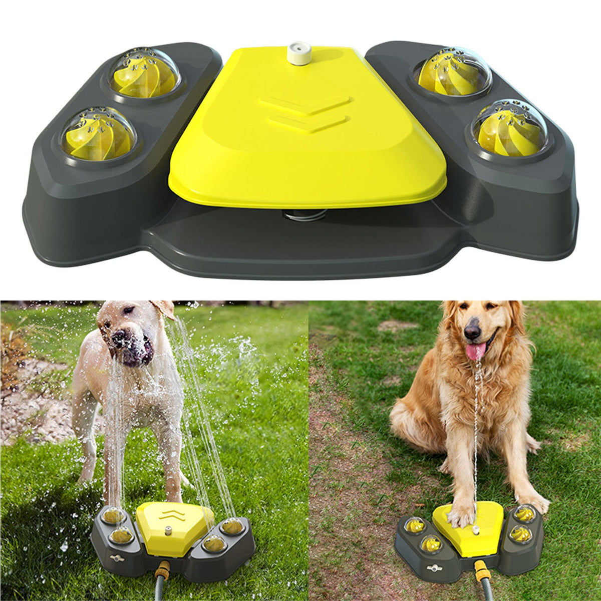 Bebedouro automático para cães - AZUL, AMARELO