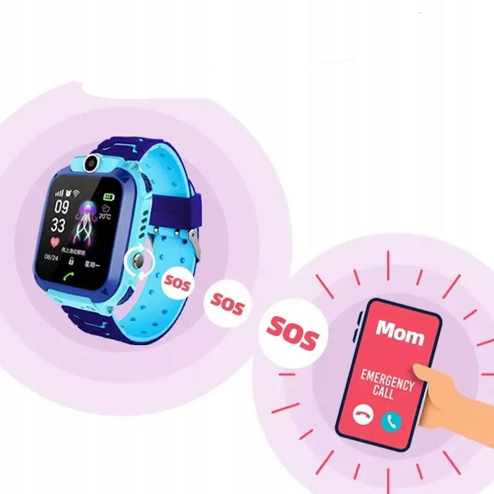 Smartwatch infantil Q19 com localizador GPS – 3 cores