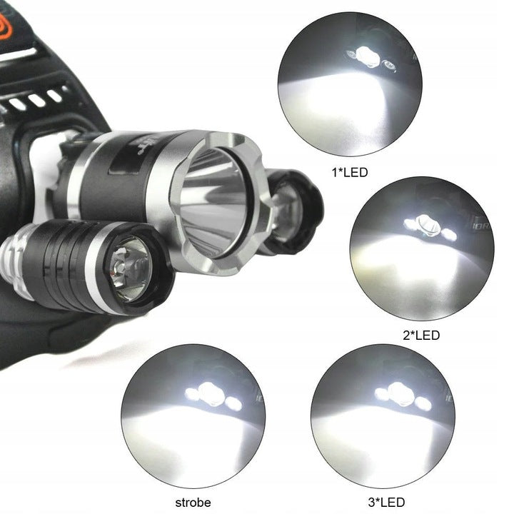 Farol potente 1T6+2LED