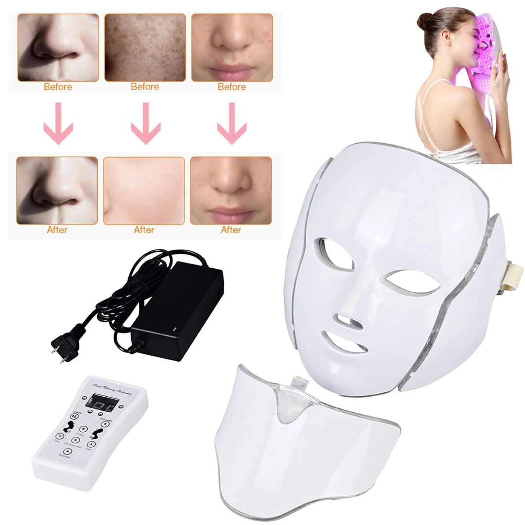 Máscara facial inteligente com LED