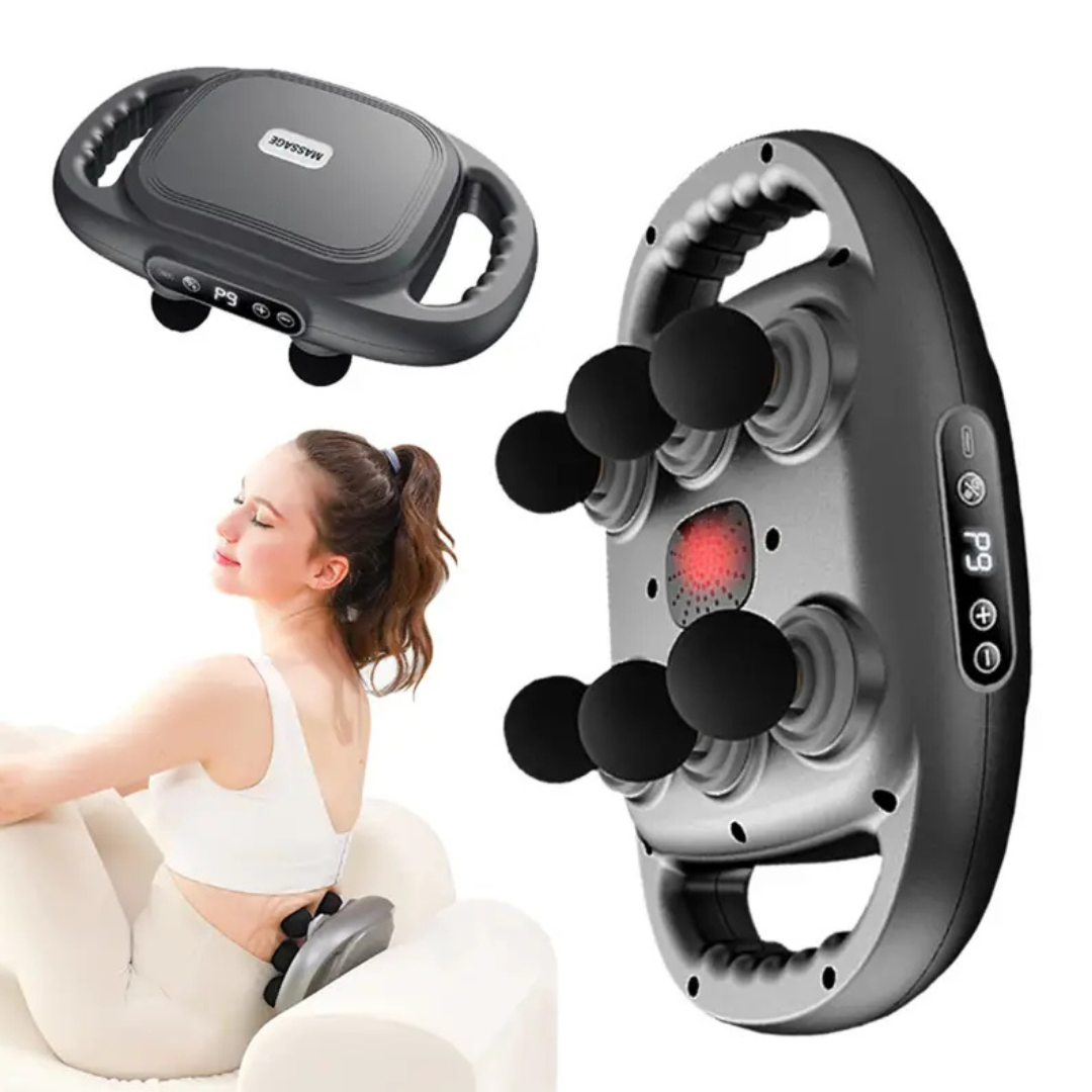 Pistola de massagem inteligente de 6 pontos