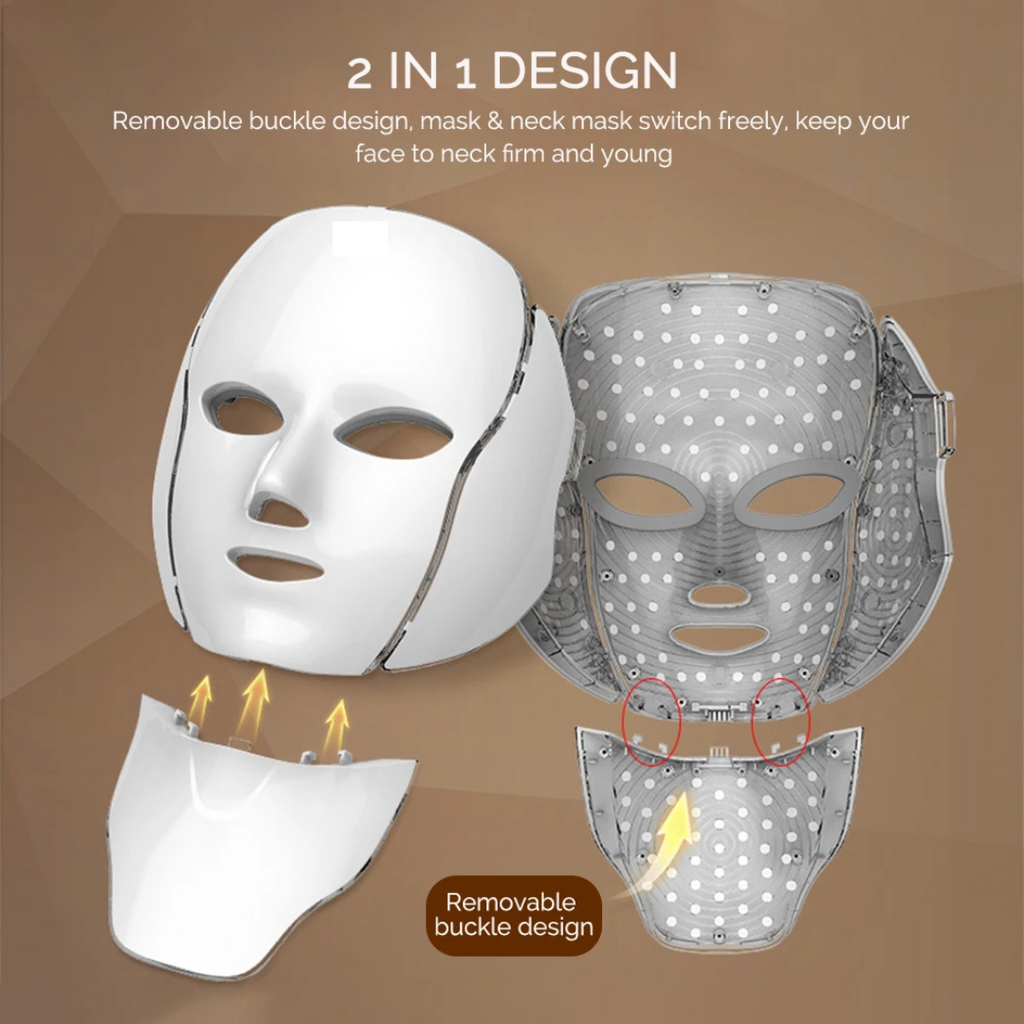 Máscara facial inteligente com LED