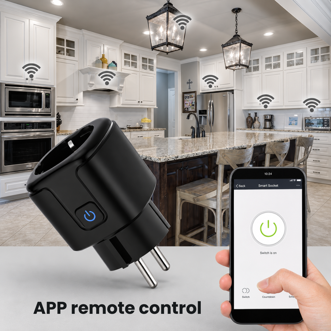 Tomada inteligente ADM com Wi-Fi e monitoramento de energia