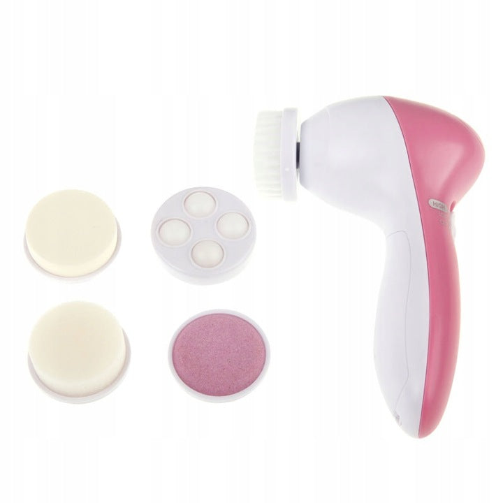 Escova facial elétrica massageadora 5 em 1