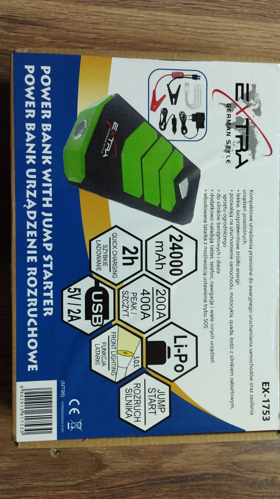 JUMP STARTER POWERBANK 24000 MAH