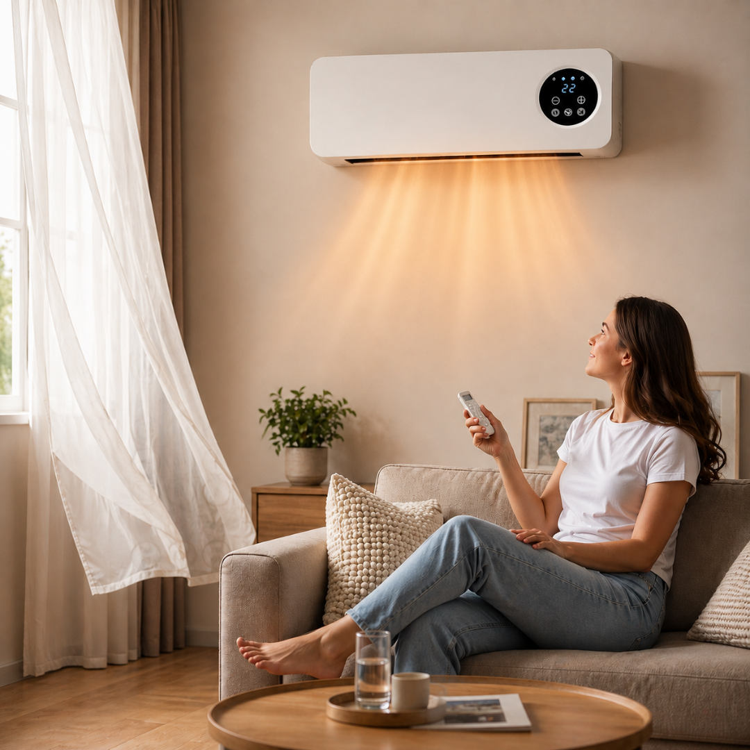 Weber Wall Mounted Air Curtain 2000W | Heating Mode | LED Display | Remote