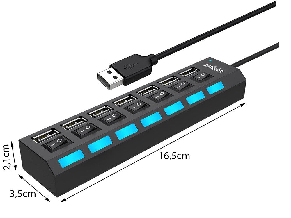 Hub USB Compacto e Elegante