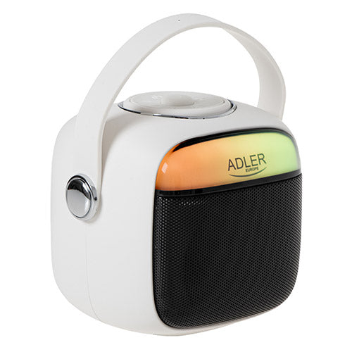 Caixa de som Adler Karaoke com microfone - SD/USB/AUX/Bluetooth