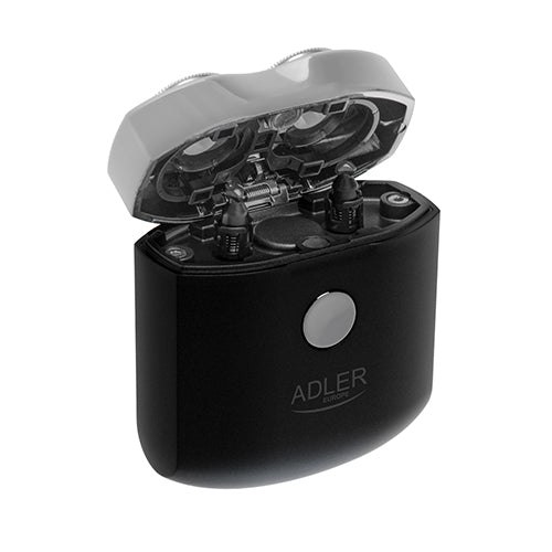 Barbeador de viagem Adler - USB com 2 cabeças