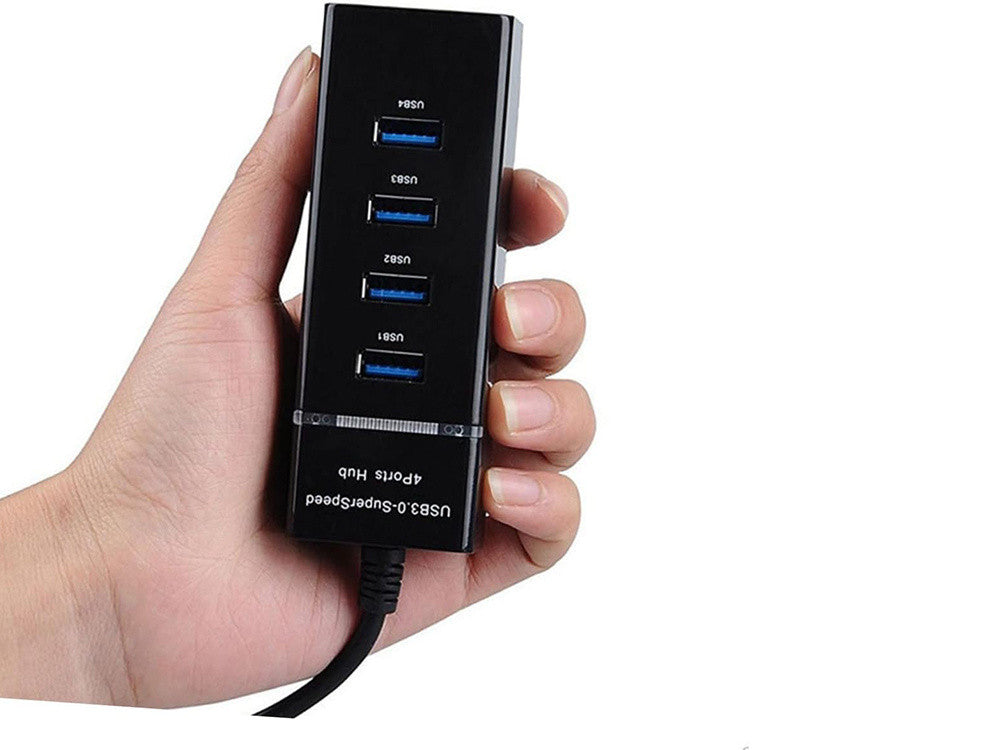 Hub USB 3.0 - 30 cm - Preto