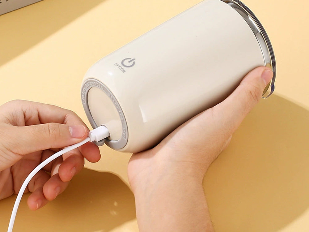 Garrafa Térmica 350 ml com Mistura Automática – Para Bebidas Quentes e Frias