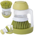 Escova de Cozinha com Dispensador de Detergente – Limpeza Fácil de Tachos e Panelas