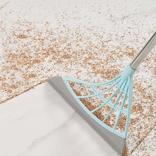VASSOURA MÁGICA - VASSOURA MÁGICA DE BORRACHA COM RODO - diversas cores