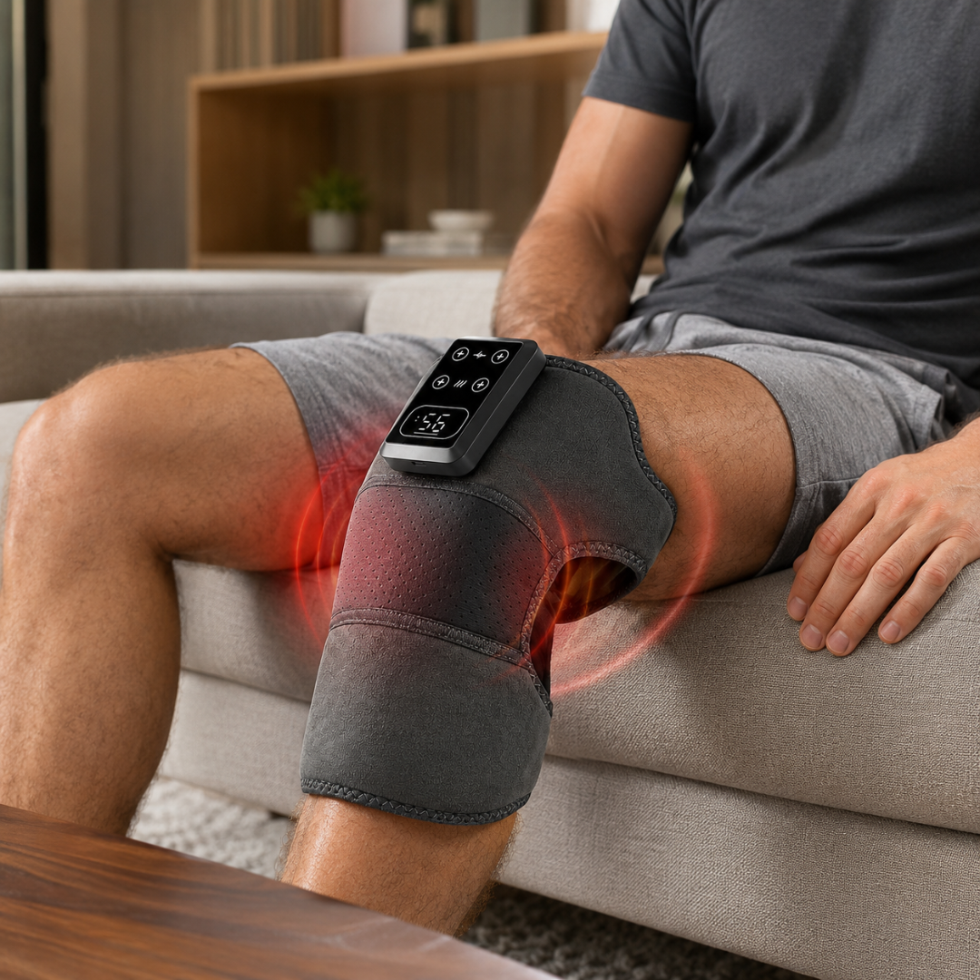 Massageador aquecido sem fio para alívio da dor