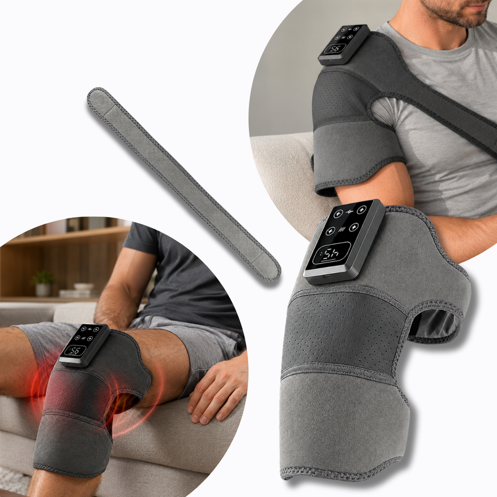 Massageador aquecido sem fio para alívio da dor